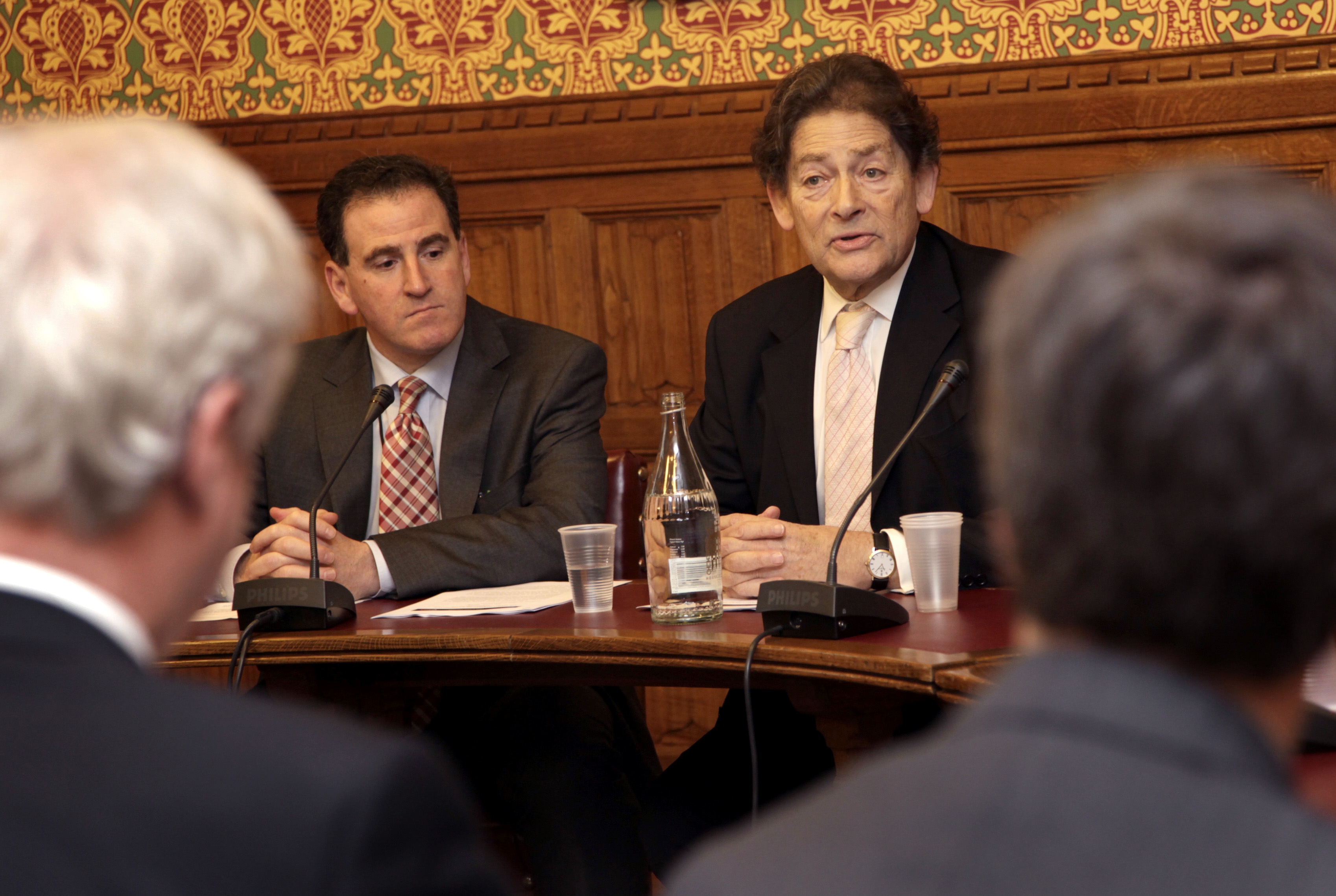 Lord Lawson and Benny Peiser launching the GWPF