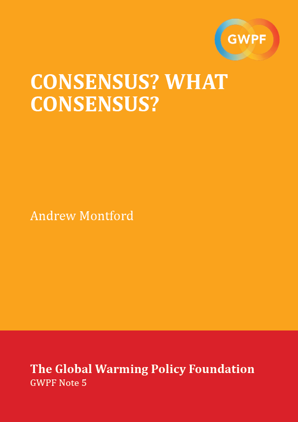 Critique of 97% consensus paper - cover